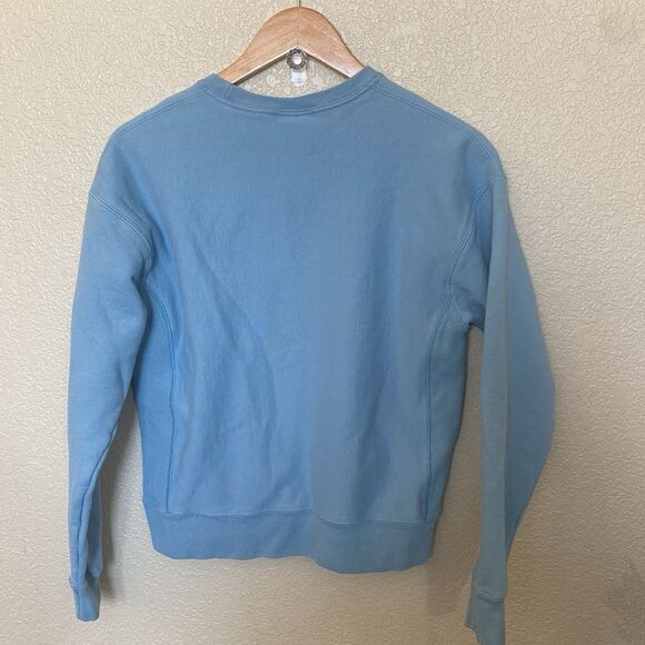 Women’s Champion Reverse Weave Sweatshirt light Blue Size Small - Picture 3 of 3